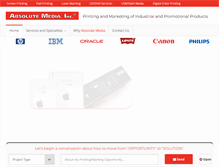 Tablet Screenshot of absolutemediaservices.com